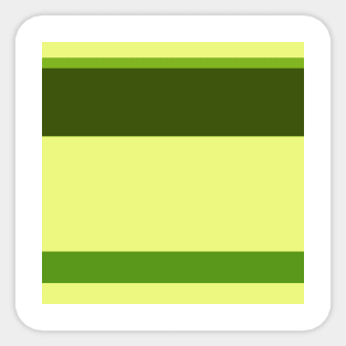 A marvelous compound of Sap Green, Sunny, Dark Lemon Lime and Army Green stripes. Sticker